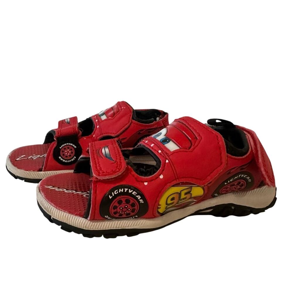 Disney Pixar Cars Red Lightning McQueen Toddler Sandals, Size 8 - Picture 2 of 6